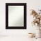 Amanti Art Non-Beveled Wood Wall Mirror, Portico Espresso Frame